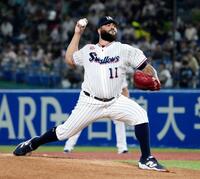 　広島戦に先発したヤクルトのアビラ