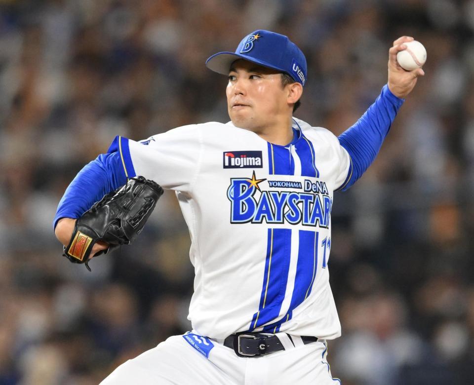 　力投する先発の東（撮影・伊藤笙子）