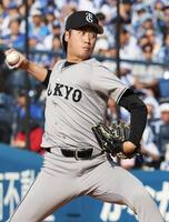 　３回裏に登板した西舘