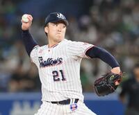 　先発し力投する吉村（撮影・石井剣太郎）