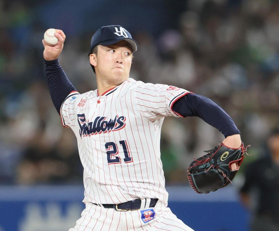 　先発し力投する吉村（撮影・石井剣太郎）
