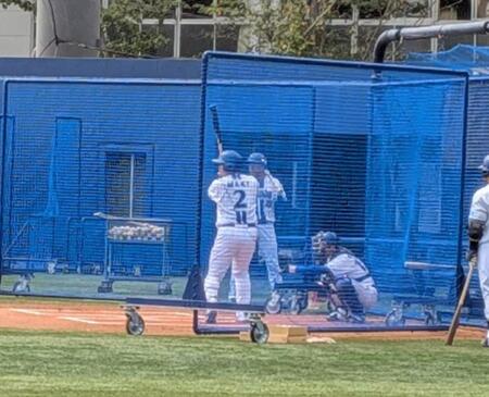 　ライブＢＰを行う牧