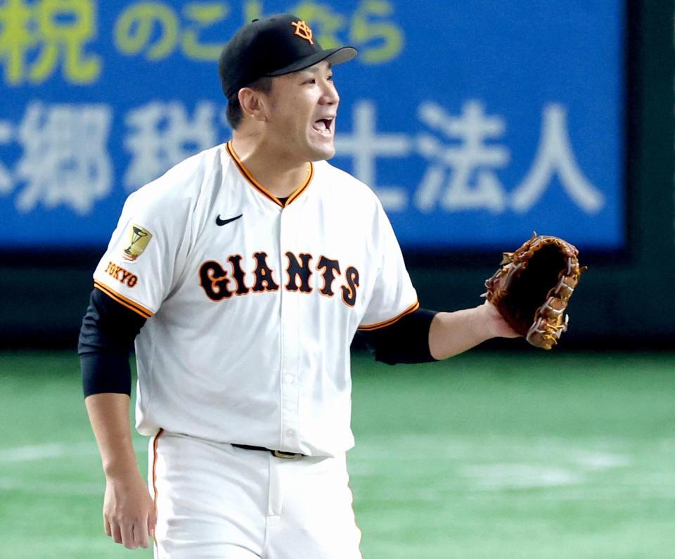 　６回、福永を三ゴロに打ち取った田中将