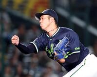 　先発し力投する青柳（撮影・北村雅宏）