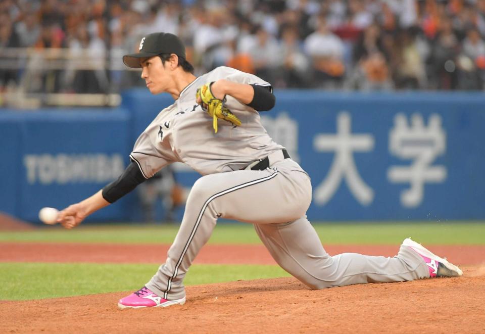 巨人・高橋礼（２４年５月撮影）