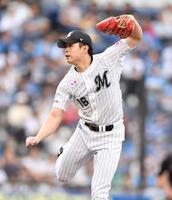 　力投する種市（撮影・開出牧）