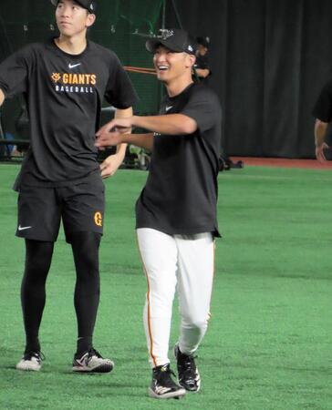 　１軍練習に合流した吉川