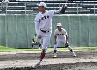 　広陵の先発・柴田