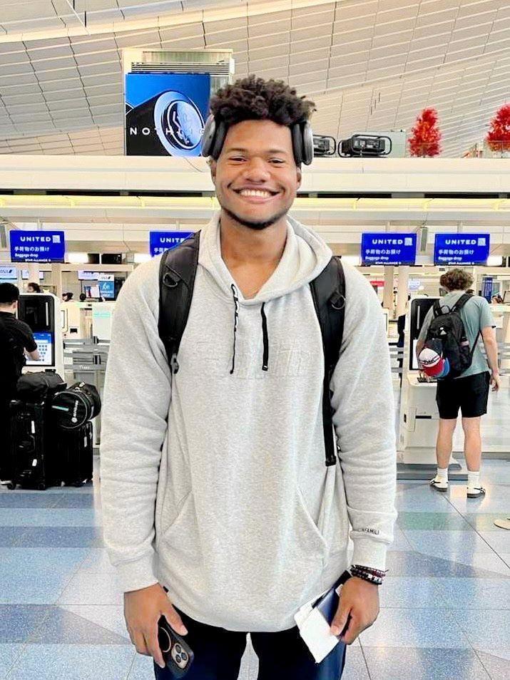 　帰国が発表されたゴンザレス（楽天野球団提供）