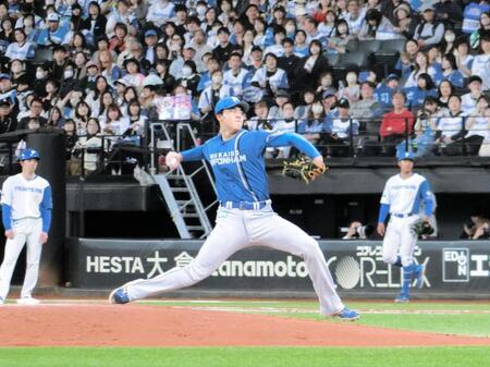 　紅白戦で４回無失点と好投した柴田