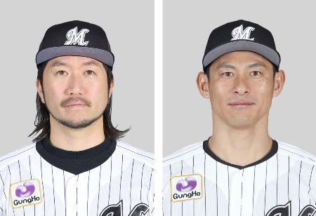 　石川歩投手、荻野貴司外野手