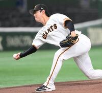 　ヤマハとの練習試合に先発した平内（撮影・堀内翔）