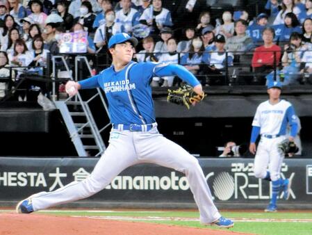 　紅白戦で４回無失点と好投した柴田