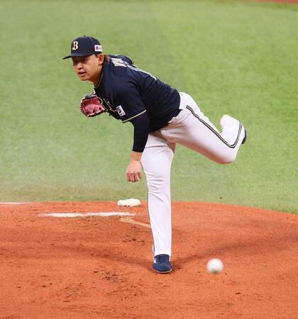 　１回、力投する宮城（撮影・中島達哉）