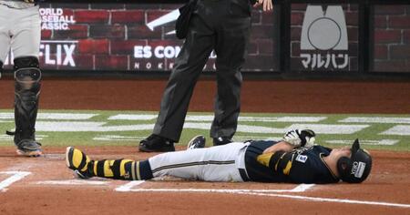 オリックス・杉本が左手首に死球　大声をあげて後ろに倒れ込む　場内騒然も治療経て出場継続