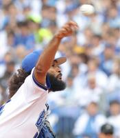 　巨人戦に先発するジャクソン（撮影・西岡正）