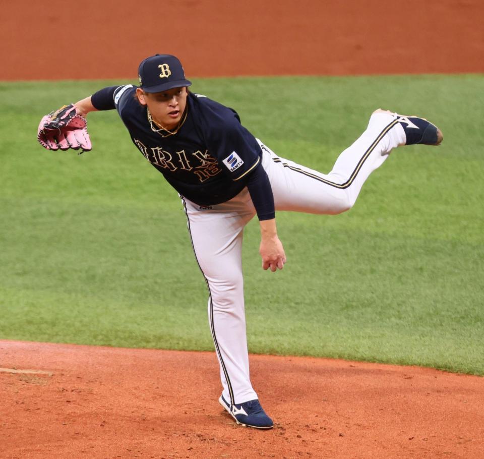 　日本ハム戦に先発する宮城（撮影・中島達哉）