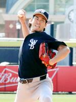 　今季最終戦に先発した３Ａスクラントンの前田＝９月２１日（共同）