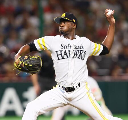 　日本ハム戦に先発するモイネロ（撮影・中島達哉）