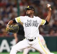 　日本ハム戦に先発するモイネロ（撮影・中島達哉）