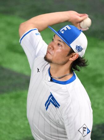 　キャッチボールをする伊藤（撮影・伊藤笙子）