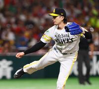 　２回、力投する上沢（撮影・中島達哉）