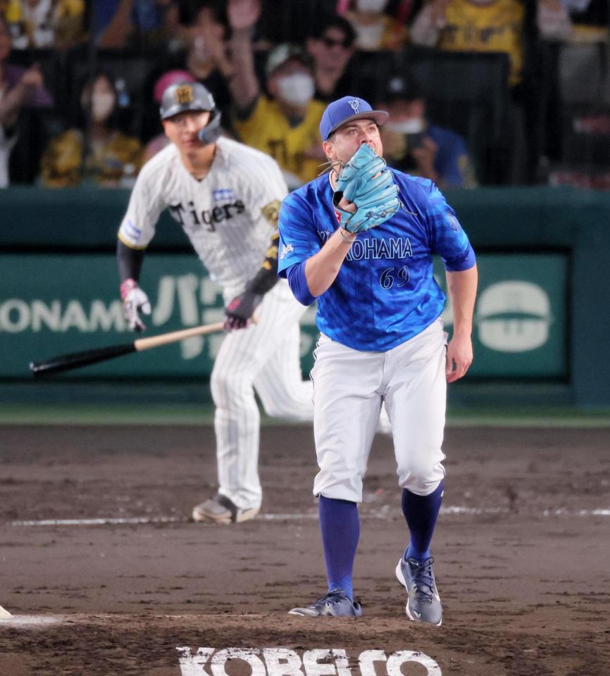 　３回、大山に適時二塁打を許したケイ