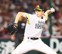 　日本ハム戦に先発する大関（撮影・中島達哉）