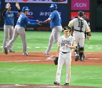 　３回、レイエスに逆転２ランを浴びた大関（撮影・伊藤笙子）