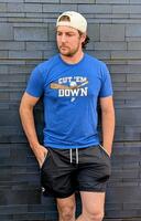 　取材に応じるバウアー