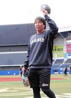 　秋季キャンプに参加する益田