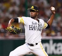 　日本ハム戦に先発するモイネロ（撮影・中島達哉）