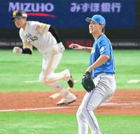 　５回、川瀬に勝ち越し打を浴びる達