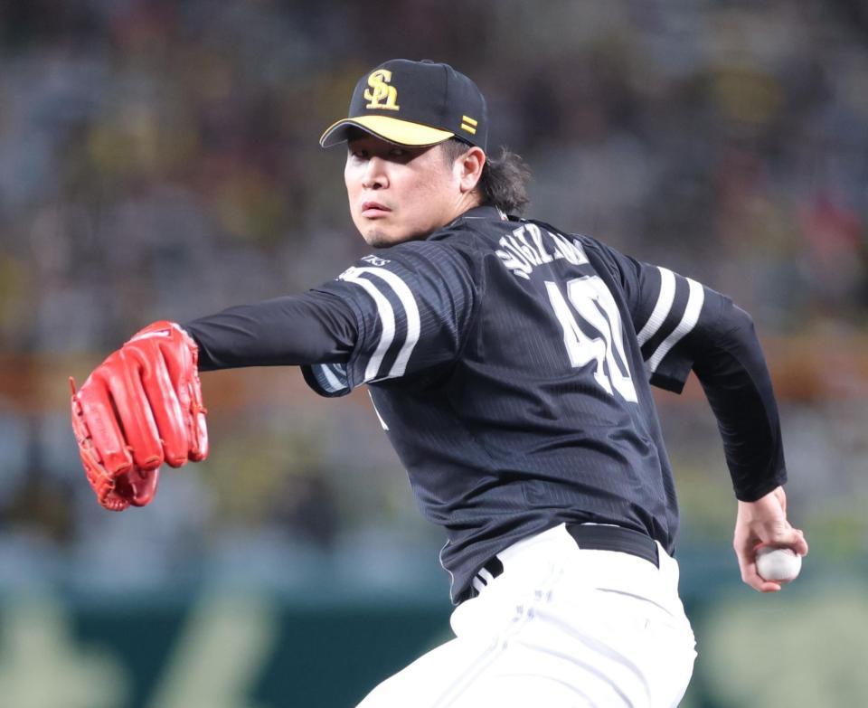 　９回に登板し力投する杉山（撮影・西岡正）