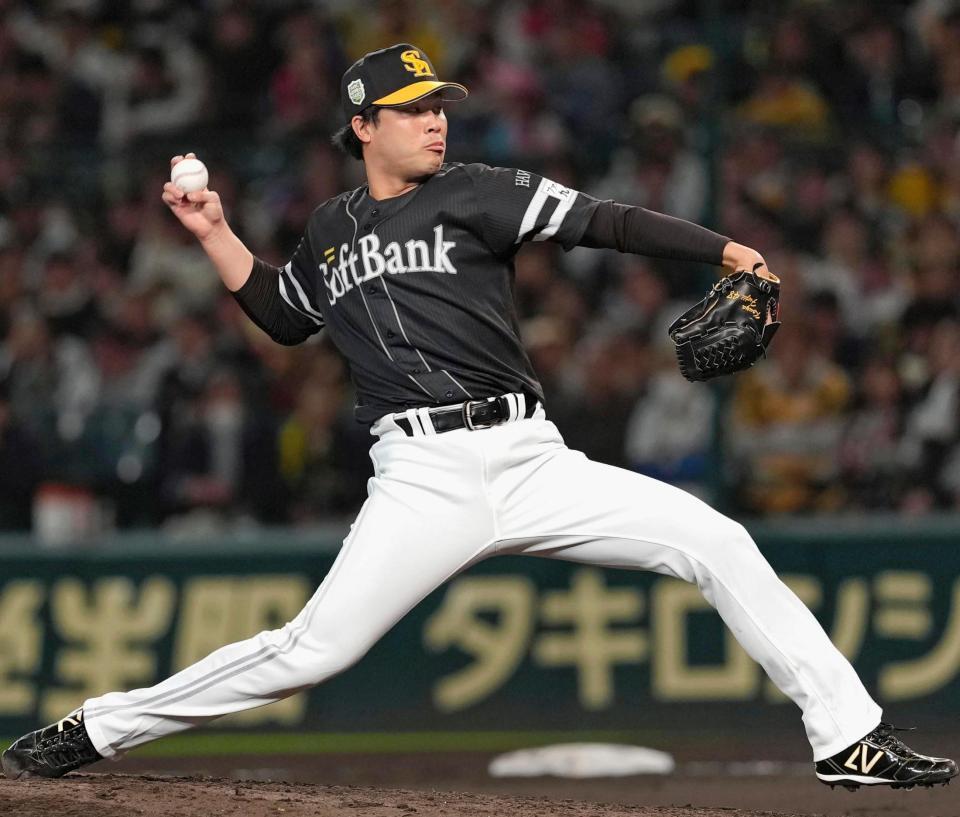 　７回に登板した藤井