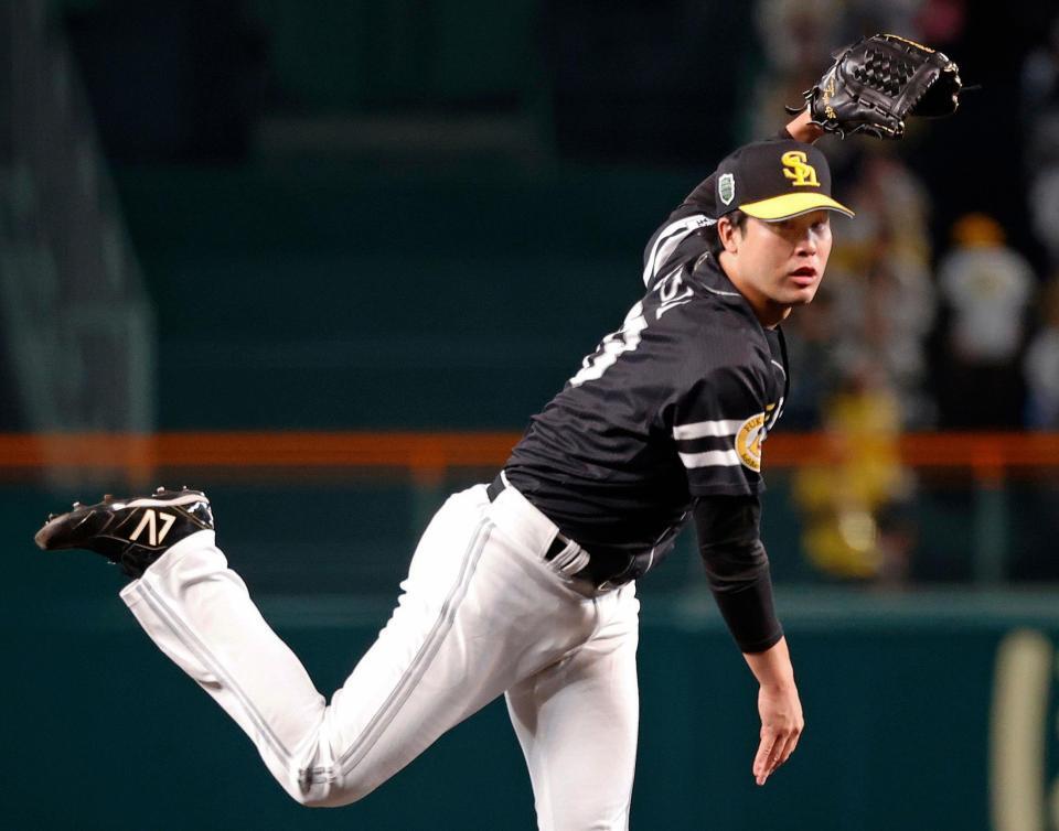 　７回に登板した藤井