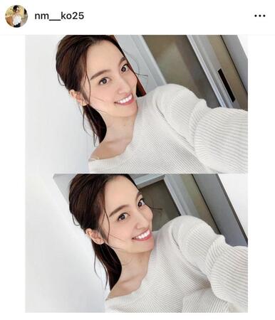 　中日・柳の妻、真子夫人のインスタグラム＠ｎｍ＿ｋｏ２５より