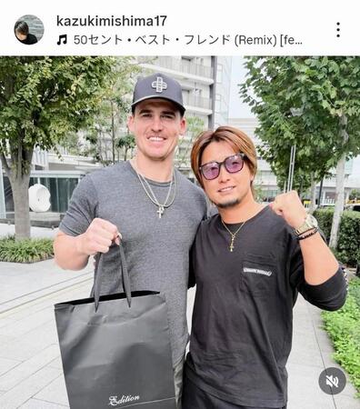 三嶋一輝のインスタグラム（＠ｋａｚｕｋｉｍｉｓｈｉｍａ１７）から