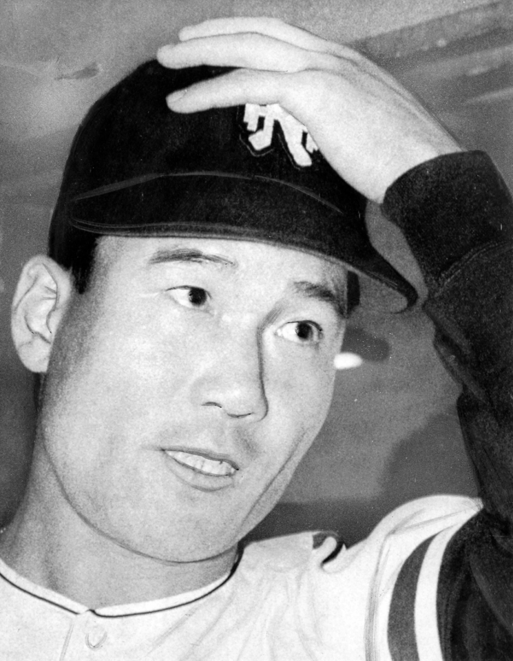 　サヨナラ二塁打にも「バットが振れるだけでもええ」と謙そんする南海時代の広瀬叔功さん＝１９６８年４月