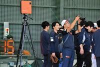 　新たに導入されたピッチクロックが置かれブルペン