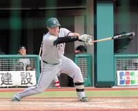 　紅白戦で左手１本で左中間席にソロ本塁打を放ったリチャード