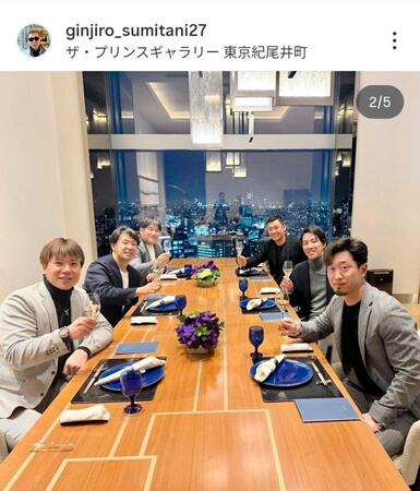 西武・炭谷のインスタグラム（＠ｇｉｎｊｉｒｏ＿ｓｕｍｉｔａｎｉ２７）から
