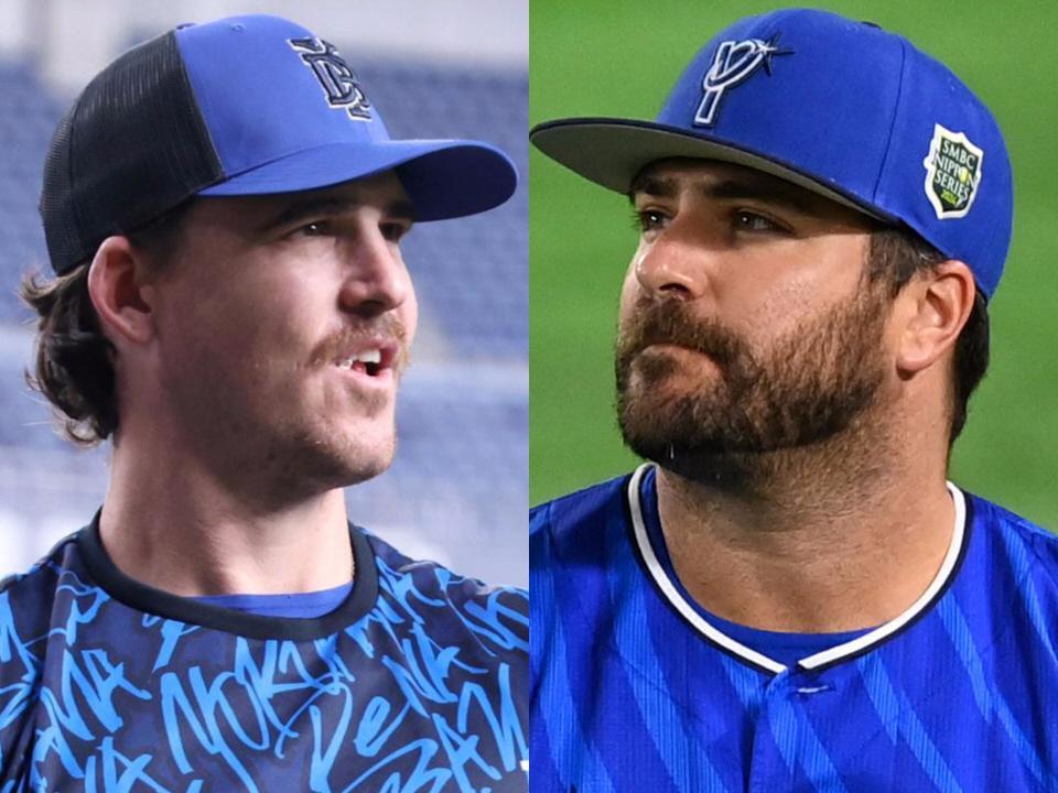 　タイラー・オースティン（左）とマイク・フォード