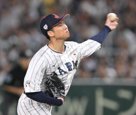 　力投する先発の曽谷（撮影・伊藤笙子）