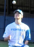 　若手対象の練習に参加した達