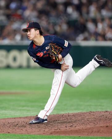 　９回に登板した大勢