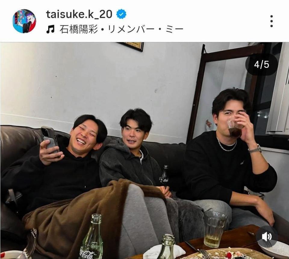 近藤大亮氏のインスタグラム（＠ｔａｉｓｕｋｅ．ｋ＿２０）から