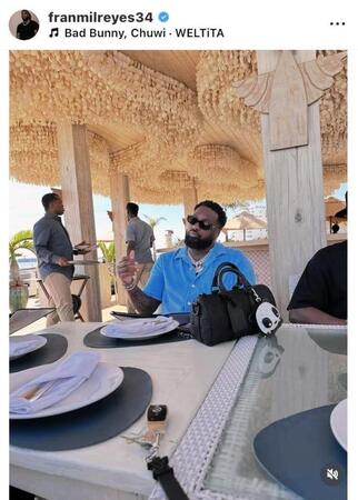 　レイエスのインスタグラム（＠ｆｒａｎｍｉｌｒｅｙｅｓ３４）から