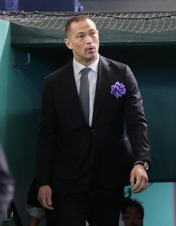 　参列した室伏広治氏（撮影・西岡正）