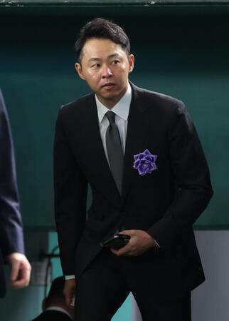 　参列した北島康介氏（撮影・西岡正）